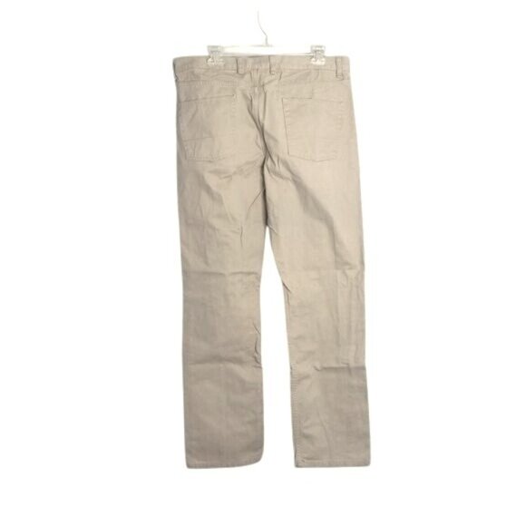 Chaps 36x34 Twill Pants Mens Hudson Tan 5 Pocket 100% Cotton Sri Lanka - Picture 10 of 15